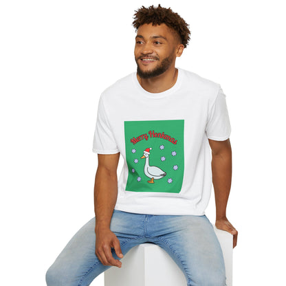 "Merry Honkmas" Christmas Goose T-Shirt