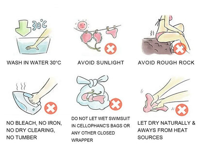 Summery White & Blue Two-Piece Bikini