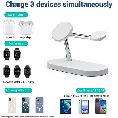 Wireless 3 In 1 Charger Stand