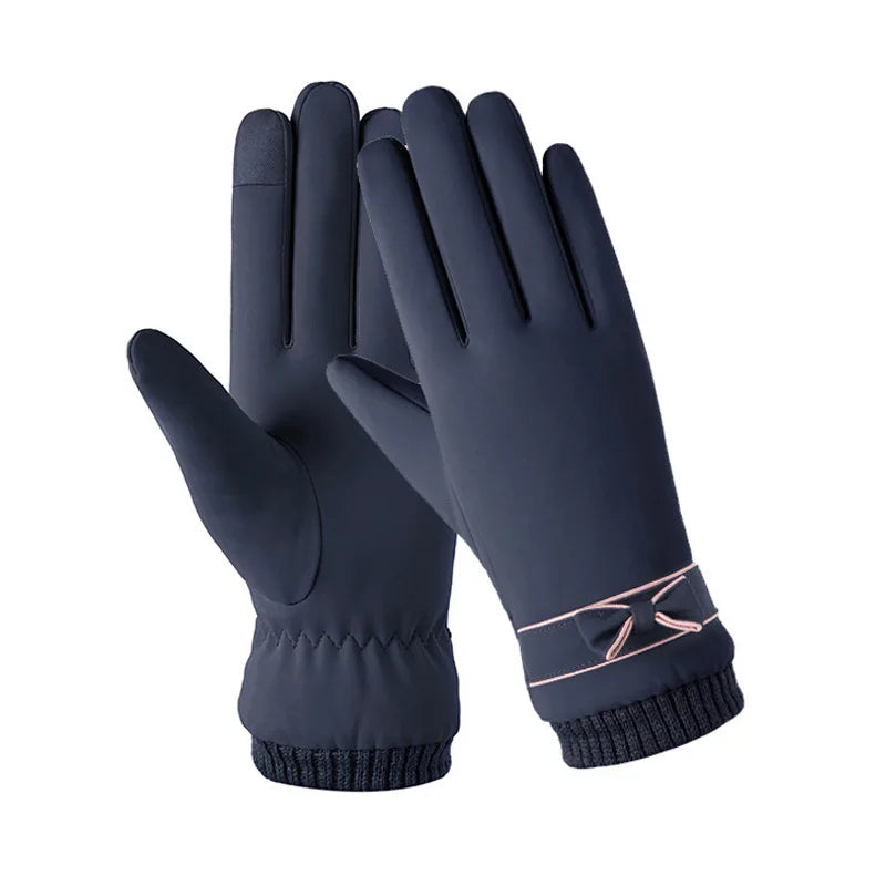 Cozy Fleece-Lined Winter Gloves for Women