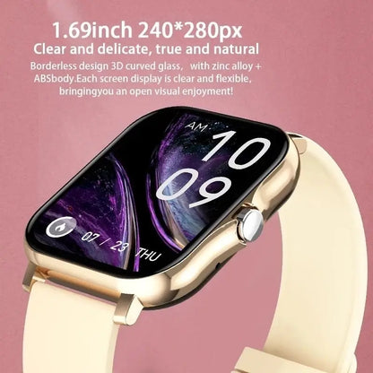 Gold Touch Screen Smart Watch