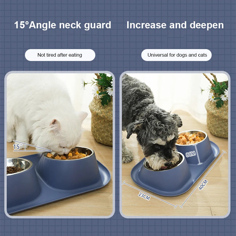 Pet Food & Water Stainless Steel Bowls