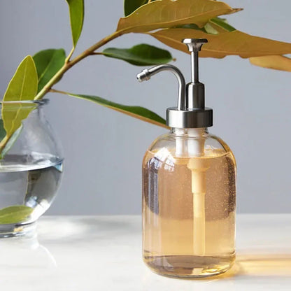 Aesthetic Liquid Glass Soap Dispenser