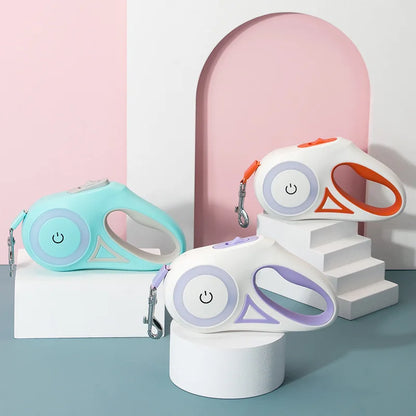 Retractable LED Light Pet Leash