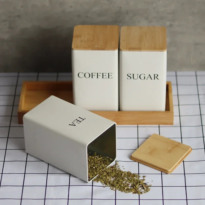 Coffee, Tea & Sugar Storage Jars