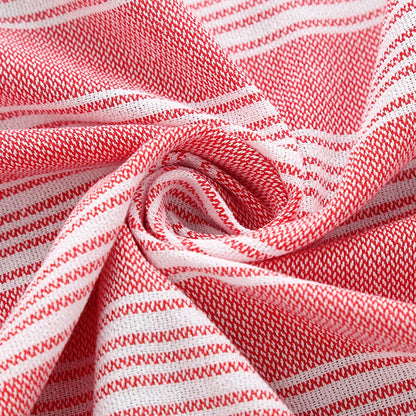 Turkish Cotton Stripe Fringed Beach Towel