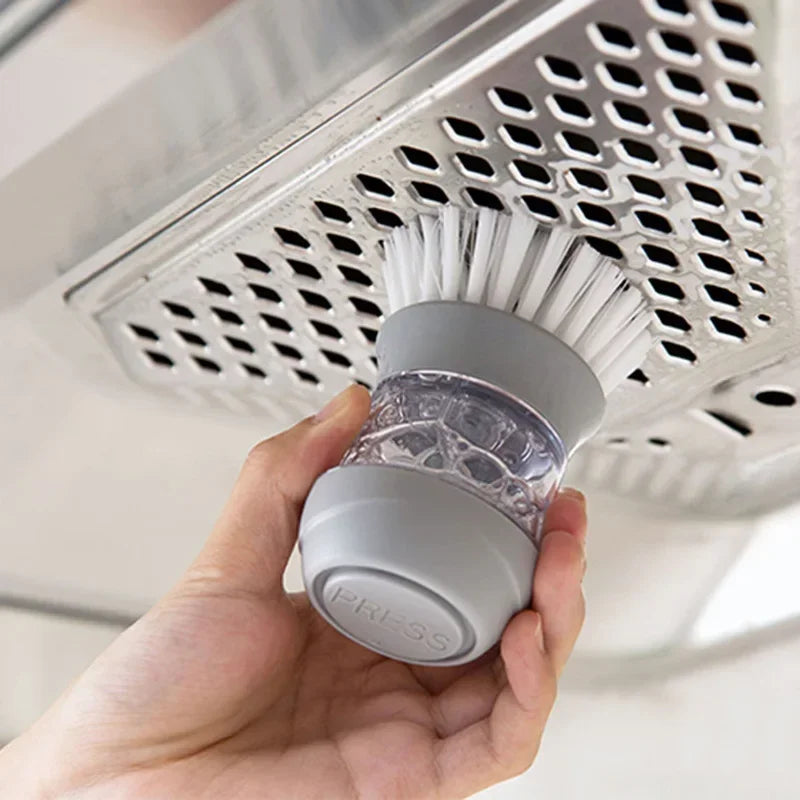 Dish Brush With Built-In Soap Dispenser