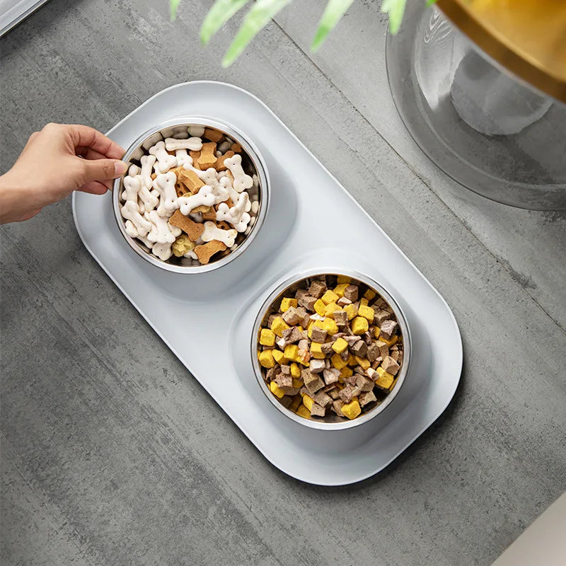 Pet Food & Water Stainless Steel Bowls