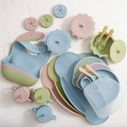 Non-Toxic Baby Silicone Feeding Set