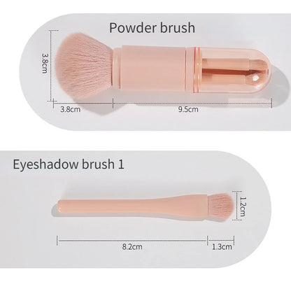 Travel 4 In 1 Makeup Brushes Set