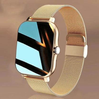 Gold Touch Screen Smart Watch