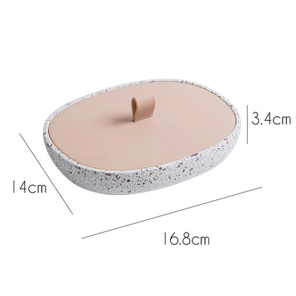 Women's Cosmetic Storage Box With Mirror