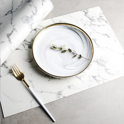 Marble Design Tableware Place-Mat