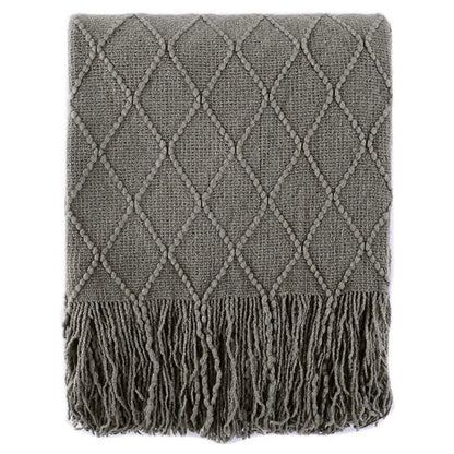 Chic Grey Sofa Cover Throw Blanket