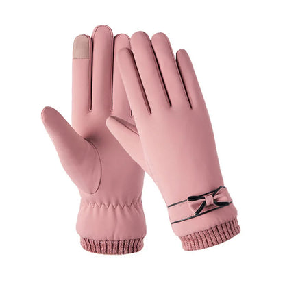 Cozy Fleece-Lined Winter Gloves for Women