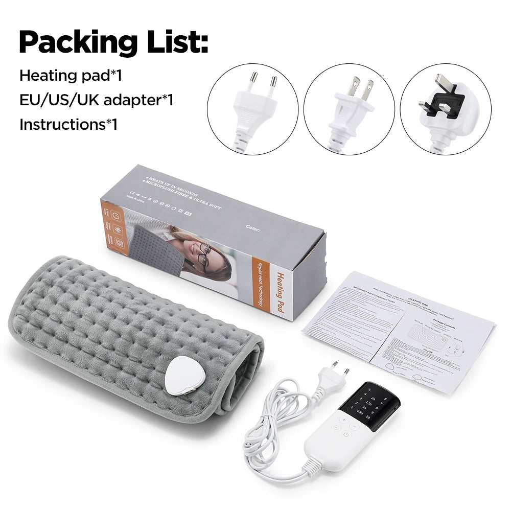 Premium Electric Heating Pad for Targeted Pain Relief & Comfort