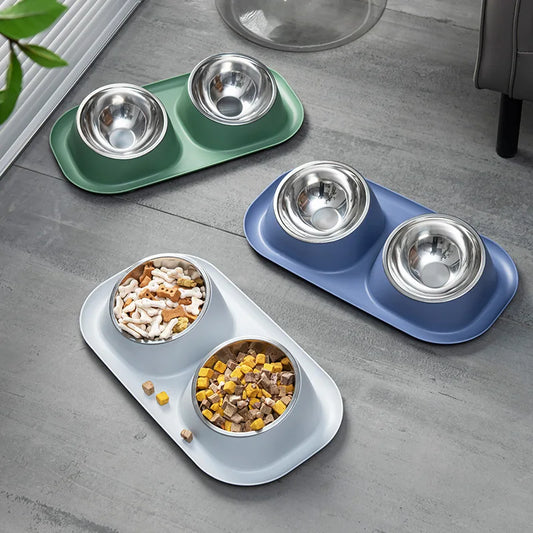 Pet Food & Water Stainless Steel Bowls