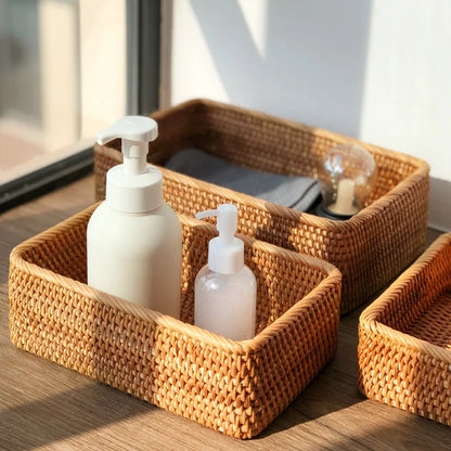 Vintage Vine Woven Multi-Purpose Storage Basket Set