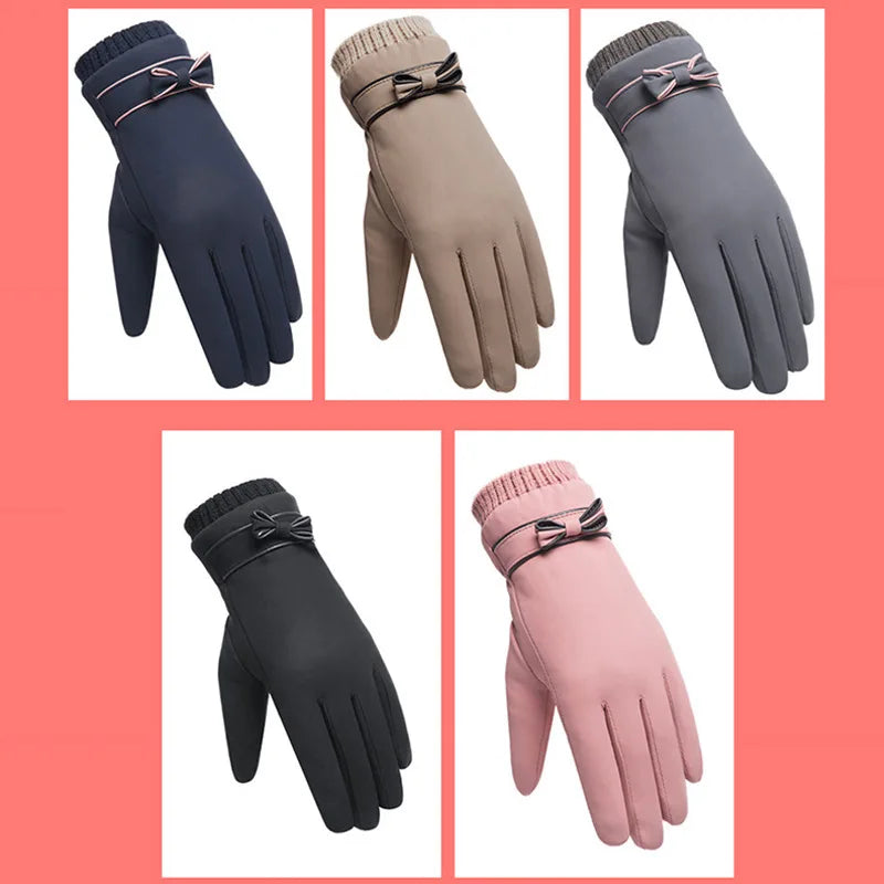 Cozy Fleece-Lined Winter Gloves for Women