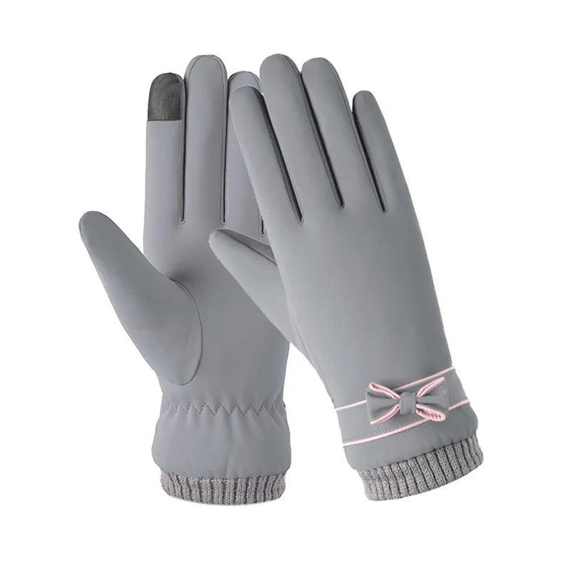 Cozy Fleece-Lined Winter Gloves for Women