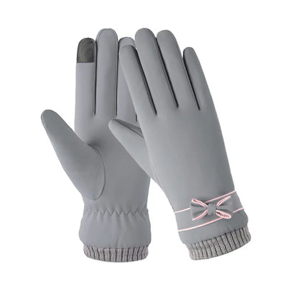 Cozy Fleece-Lined Winter Gloves for Women