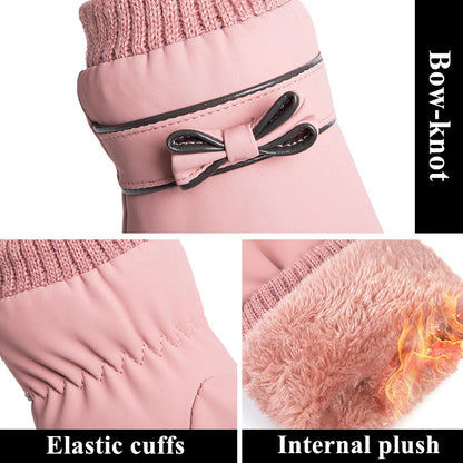 Cozy Fleece-Lined Winter Gloves for Women