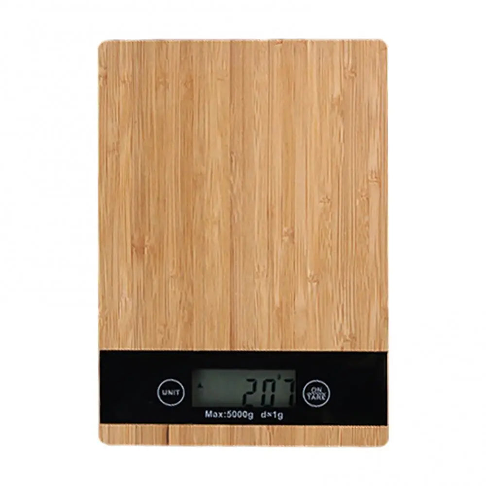 Digital Display Kitchen Bamboo Scale