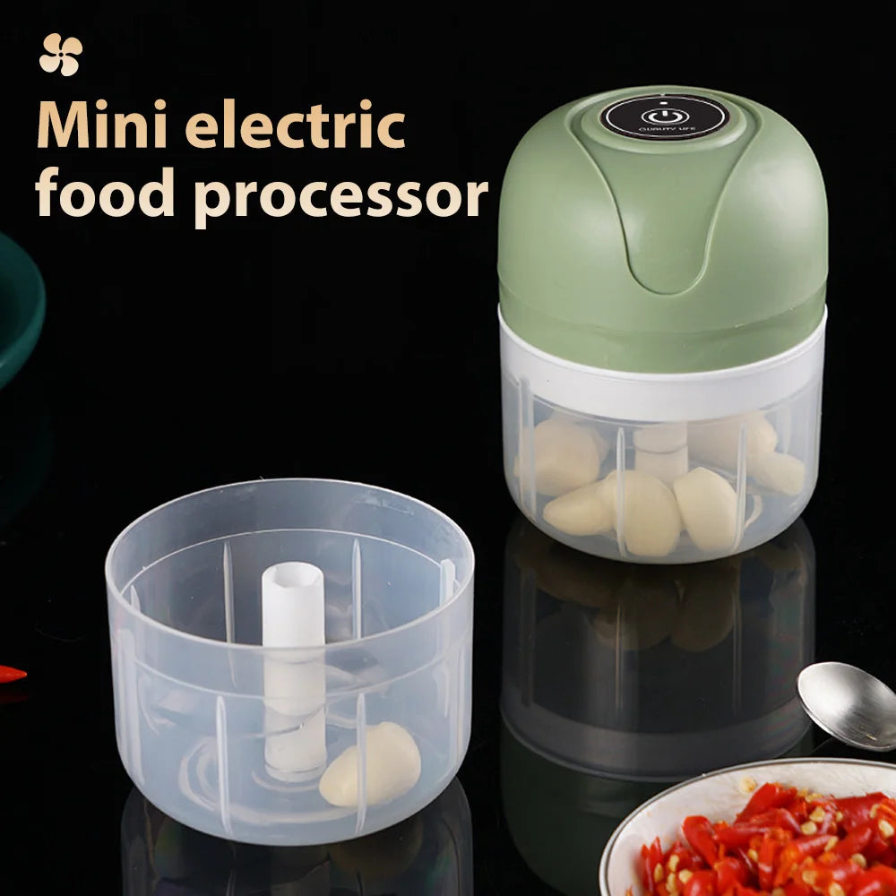 Electric Wireless Mini Food Processor