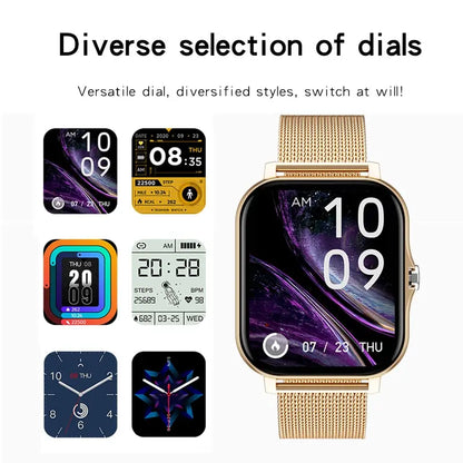 Gold Touch Screen Smart Watch