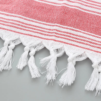 Turkish Cotton Stripe Fringed Beach Towel