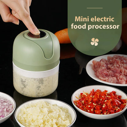 Electric Wireless Mini Food Processor