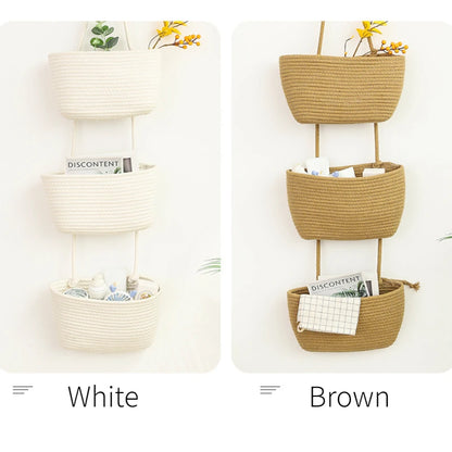 Wall Hanging 3-Layer Storage Basket