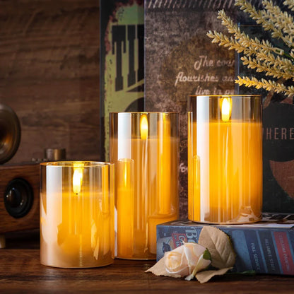 LED Flameless Warm Light Candles With Remote