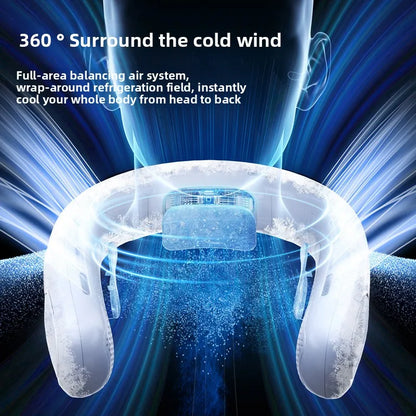 Comfort-Fit Wearable Cooling Neck Fan