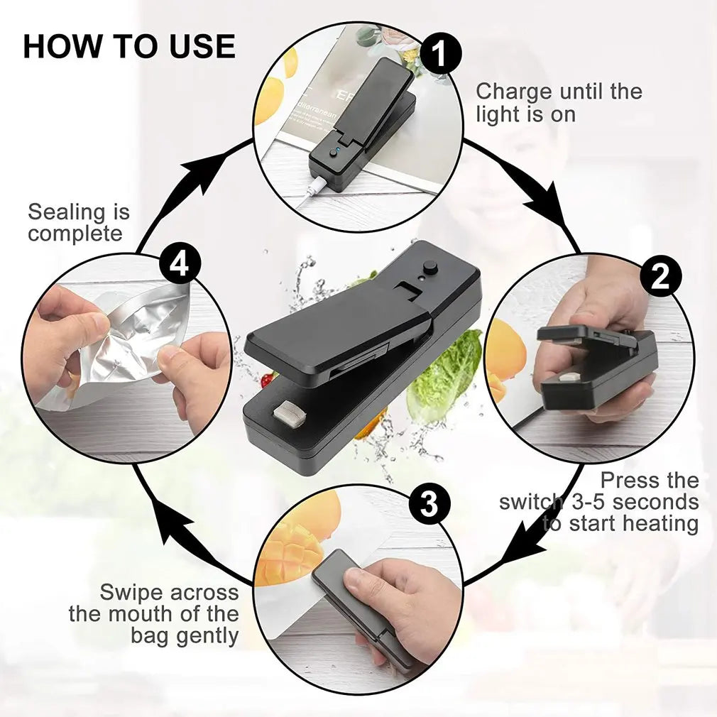 Mini Bag Sealer With Charger