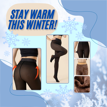 Women's Black Fleece Lined Leggings