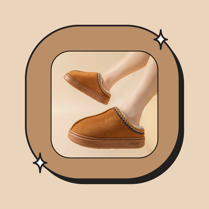Warm Autumn Women's Slippers With Platform