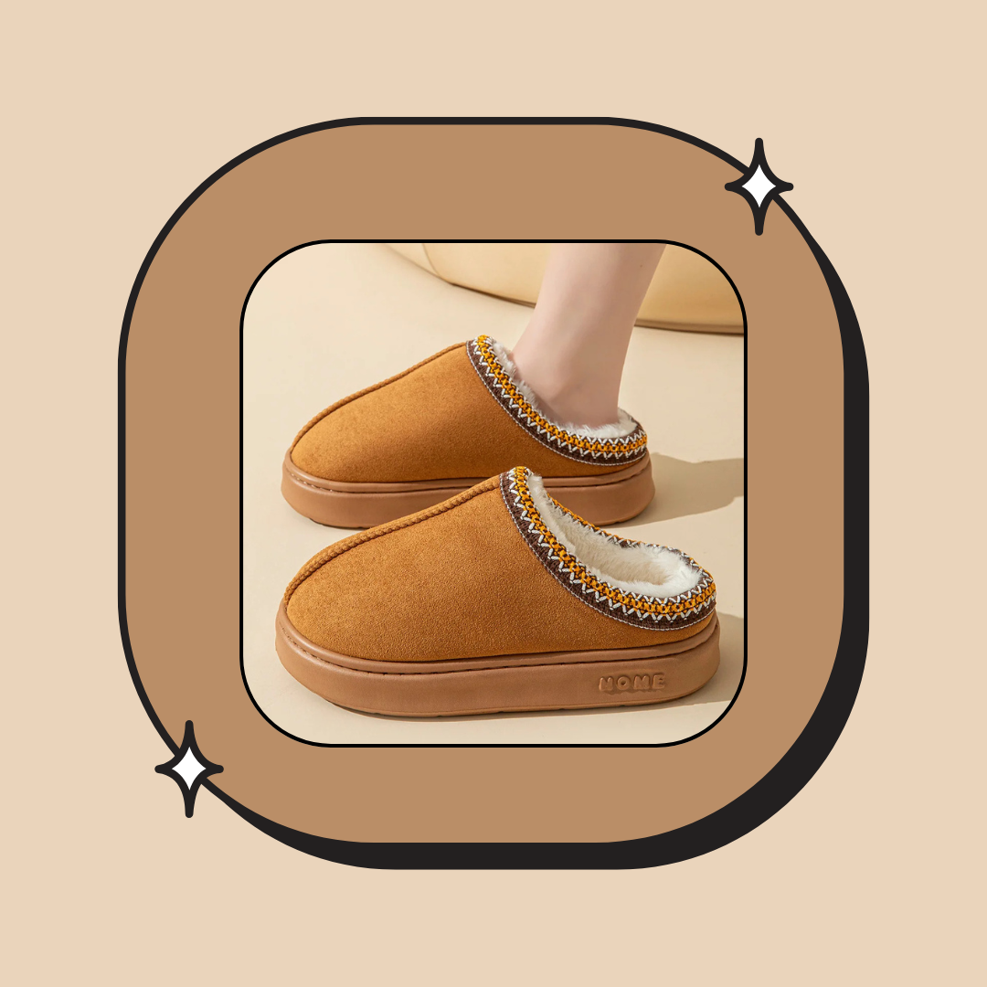 Warm Autumn Women's Slippers With Platform