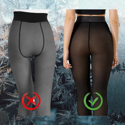 Women's Black Fleece Lined Leggings