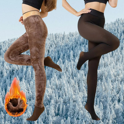 Women's Black Fleece Lined Leggings